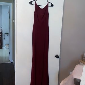 Plum bridesmaid/prom dress
